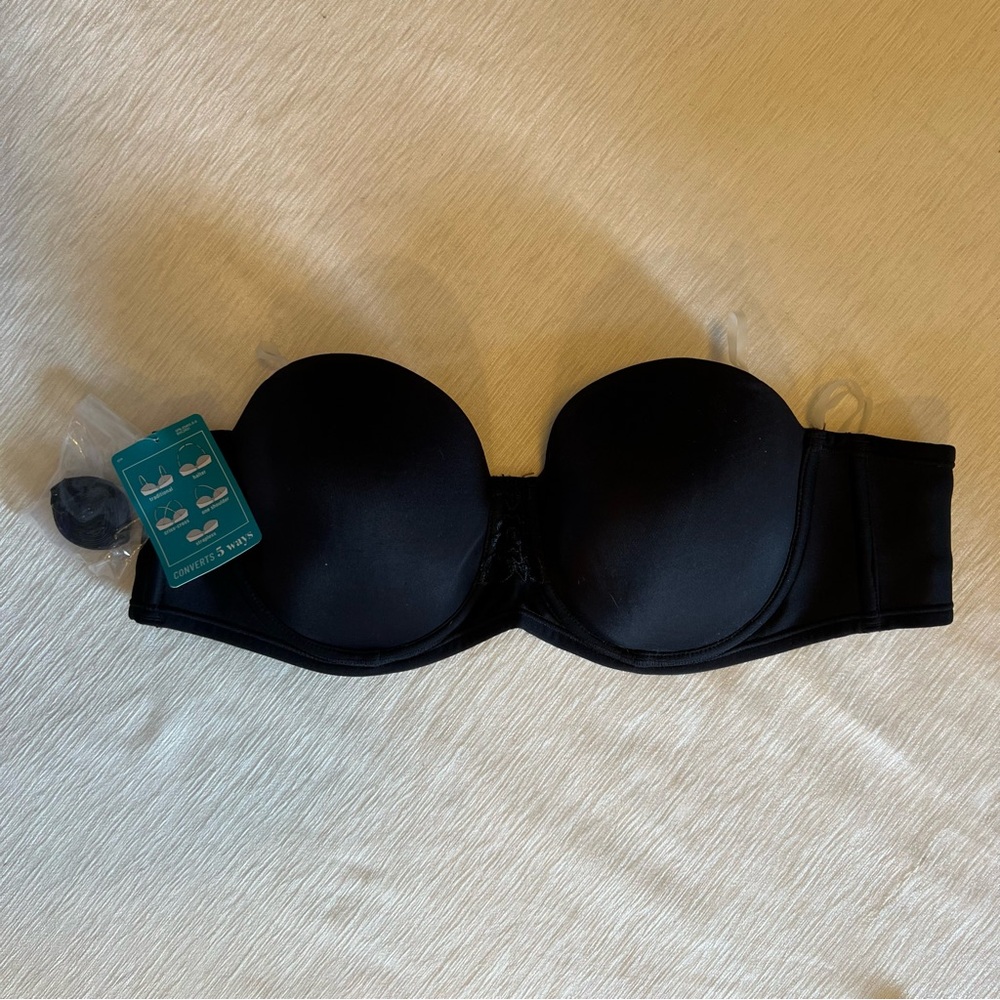 NWT Vanity Fair Beauty Back Smoothing Strapless Underwire Bra  74380